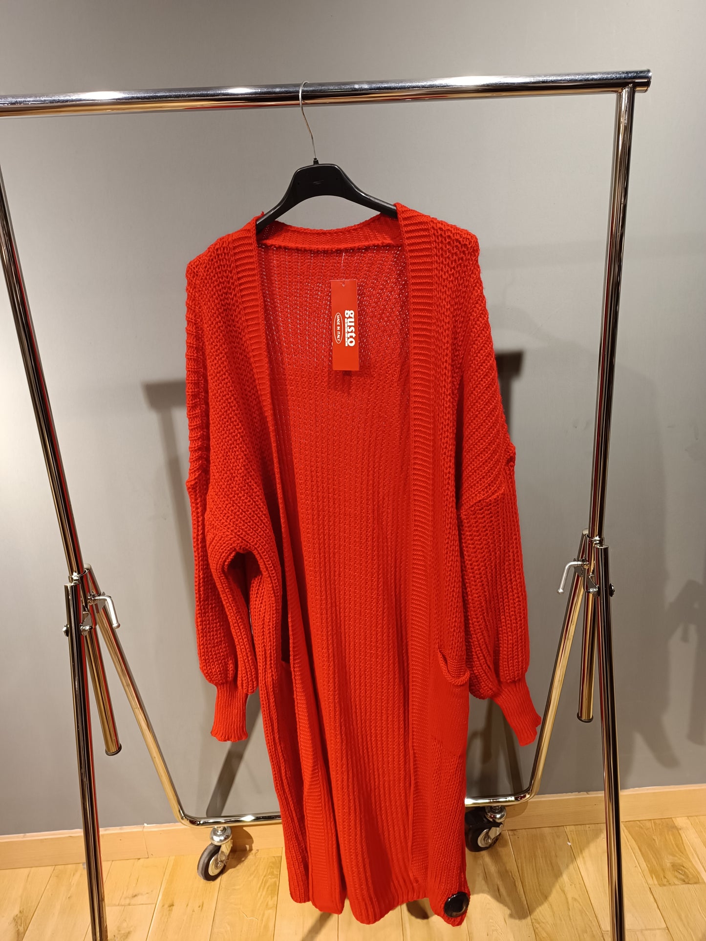 Grobstrick Cardigan 'Rot'