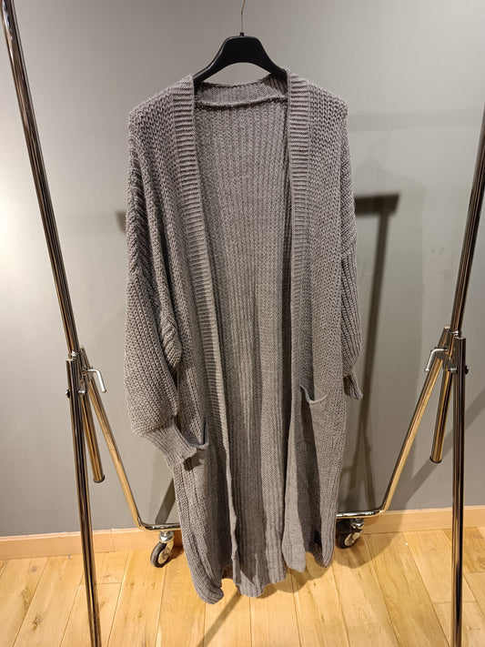 Grobstrick Cardigan 'Anthrazit'